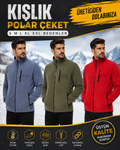 GRAMAJLI POLAR ÇEKET 3 CEPLİ
